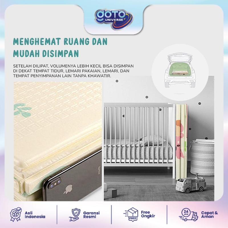 Goto [COD] Shiro Playmate Bayi Matras Lipat Playmat Anak Tebal 180x200 cm 7