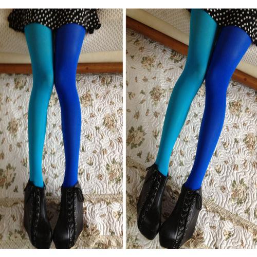 Product Introduction of Women Spring/Summer Sexy Socks Thin Breathable Soft Silk Tights Long Color Blocking Hose 21