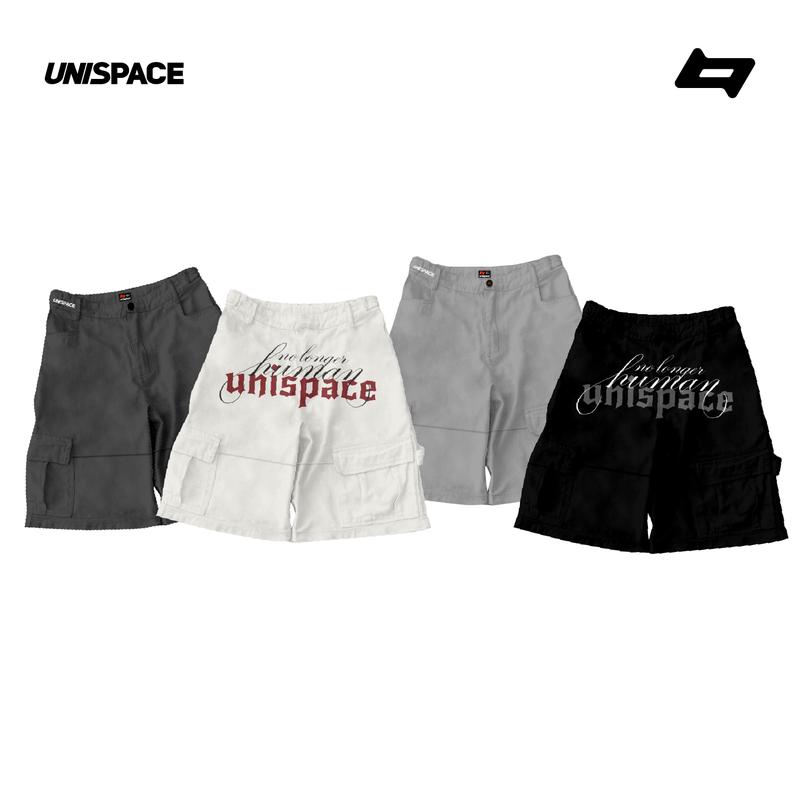 Quần short túi hộp ống rộng By UniSpace unisex nam nữ vải dù Human