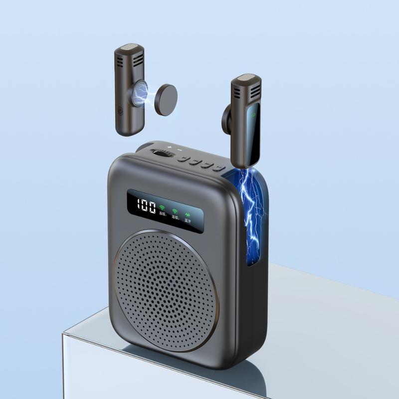 Micro Trợ Giảng Không Dây M10 - 2 Mic Kèm Loa Khuếch Đại Âm Thanh- Phù Hợp Giáo Viên,Hướng Dẫn Viên- Bản Nội Địa Trung