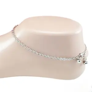 Gelang Kaki Titanium Nuri Motif Silver Dewasa Anti Karat Anti Luntur Motif Terbaru