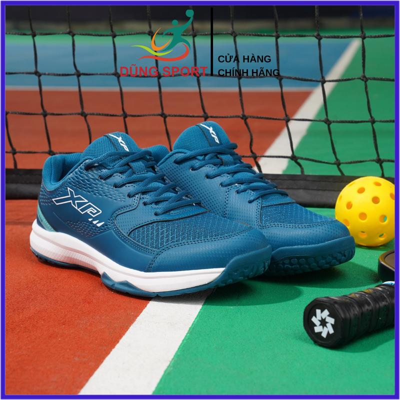  Giày Chơi Cầu Lông Bóng Chuyền Pickleball XP V200 Nam Nữ Chính Hãng Màu Xanh Lục - Đế Eva Siêu Nhẹ Chơi Sân Bê Tông Tốt - Tặng Tất Dệt Kim 