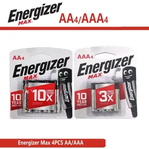 Baterai Alkaline Energizer Max AA/AAA 1.5V (4 buah per kemasan)