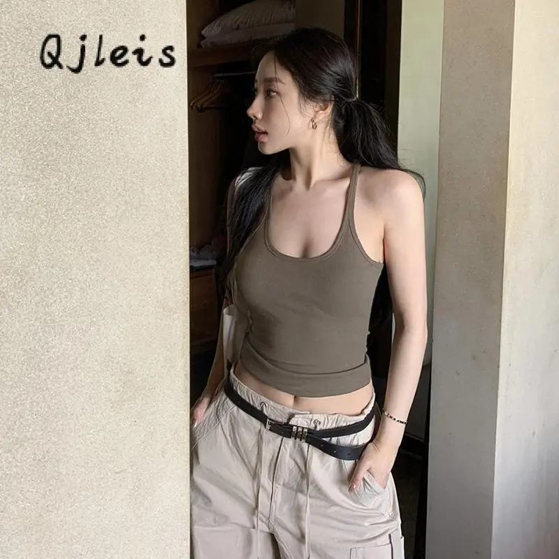 Women Camisole, Sleeveless Tops U Neck SolidFit Summer Vest for Party Club