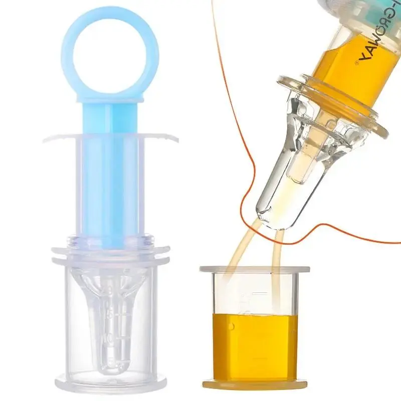 Baby Smart Medicine Dispenser Needle Feeder Squeeze Medicine Dropper Pacifier Dispenser Juice Feeding Utensils Baby Accessories