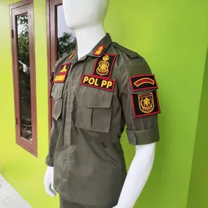 SERAGAM PDL POLPP LENGKAP LOGO KUNING MERAH