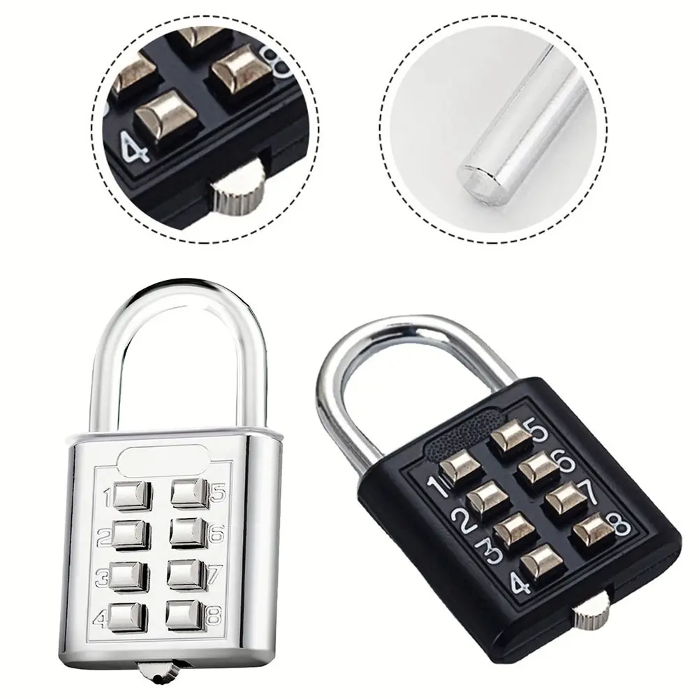 Khóa mật khẩu kết hợp, KAR, 8 số, Chất liệu hợp kim kẽm, Thích hợp cho vali, Khóa mật khẩu thông minh