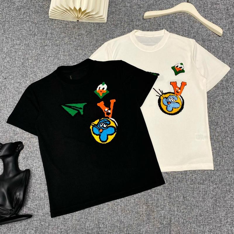 Áo thun len tăm hoạ tiết thêu xù Menswear Nam