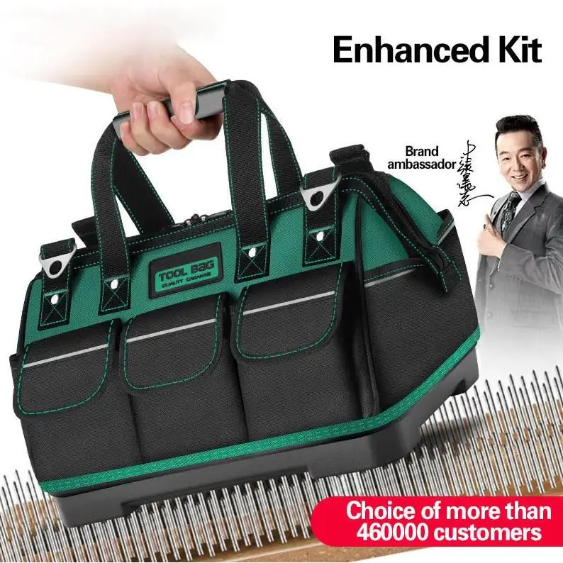 GREENER Tool Bag / Tas Perkakas 13 inchi Bahan Oxford Toolbag Tool Bag Tas Kunci Motor Mobil Alat Tukang Greeneg Tool Bag 13 - 20 Inch Kain Oxford Tebal Tas Alat Perkakas Kuat Tas Perkakas Toolkit Toolbox 20 Inch 6