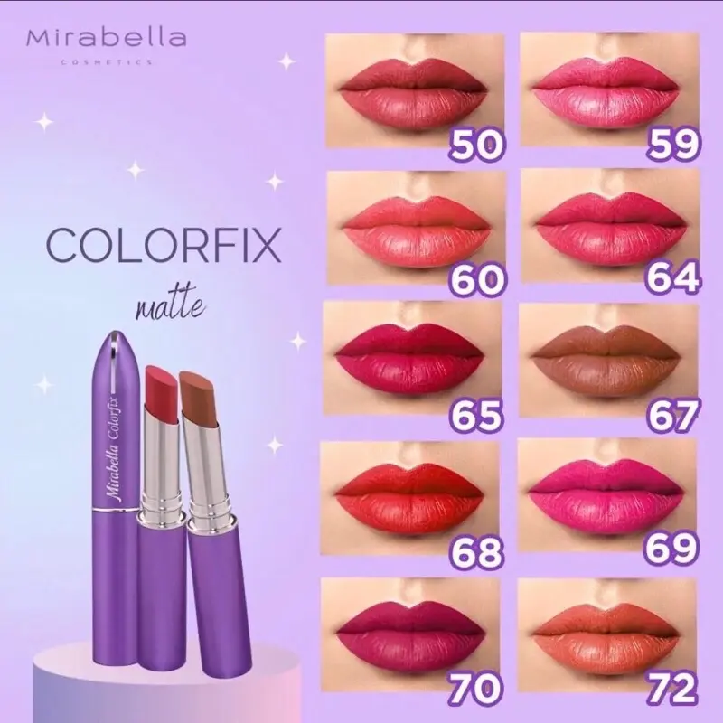 MIRABELLA Colorfix Lipstick Matte 2.3gr