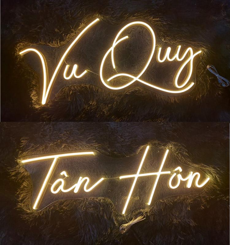 Đèn Led Neon chữ Tân Hôn - Vu Quy-Thành Hôn- Đính Hôn, bảng cổng đám cưới, tiệc cưới, lễ ăn hỏi