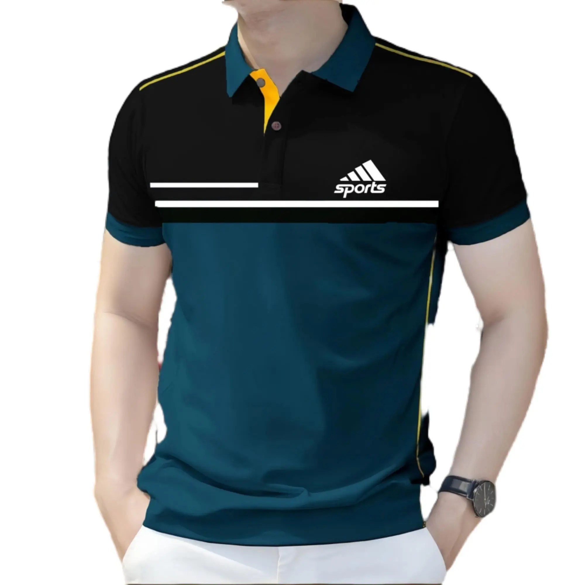 Áo Thun Polo Cho Nam, Phong Cách Thời Trang Trẻ Trung Công Sở, Thăng Hoa Toàn Bộ, Áo Polo Đồng Phục, CÁC MÃ Menswear Có Cổ Shirt Ngắn Tay