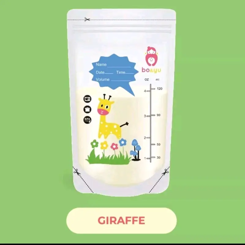 Kantong Asi 120ml 30 pcs, bo&yu breastmilk storage bag BPA 3