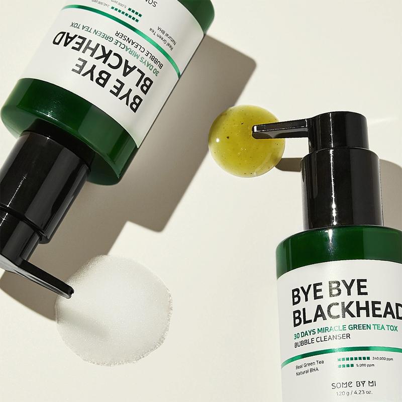 SOME BY MI Bye Bye Blackhead Green Tea Tox Bubble Mask Facial Cleanser 120g 1