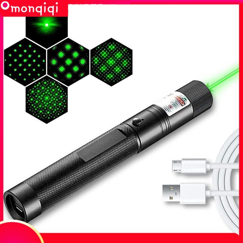 Đèn pin laser bút laser Công suất cao USB Laser 303 Green Laser Pointer - 532nm Focus Điều chỉnh Green Dot 5mw Kết hợp tập trung có thể nhìn thấy
