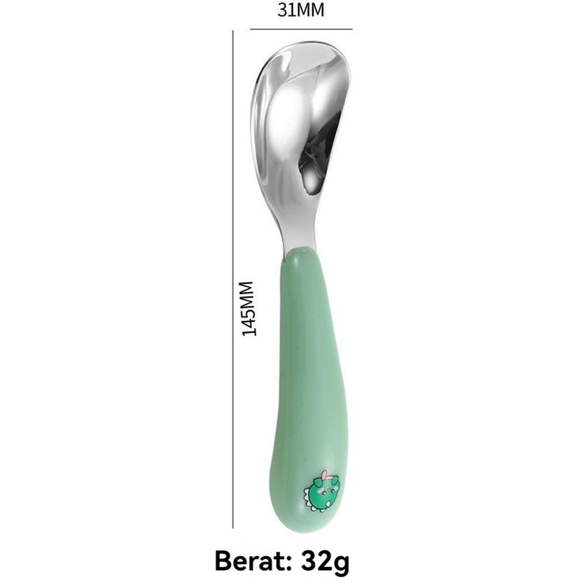 Set Sendok Garpu Bayi Stainless Steel dengan Kotak Gagang Silikon Lembut Set Alat Makan MPASI Anak Portable Travel Cutlery Set Sendok Garpu Sekolah Aman Anti Karat Ringan Higienis untuk Bayi Balita Belajar Makan Mandiri Set Sendok Garpu Bayi Stainless Steel dengan Kotak Gagang Silikon Lembut Set Alat Makan MPASI Anak Portable Travel Cutlery Set Sendok Garpu Sekolah Aman Anti Karat Ringan Higienis untuk Bayi Balita Belajar Makan Mandiri