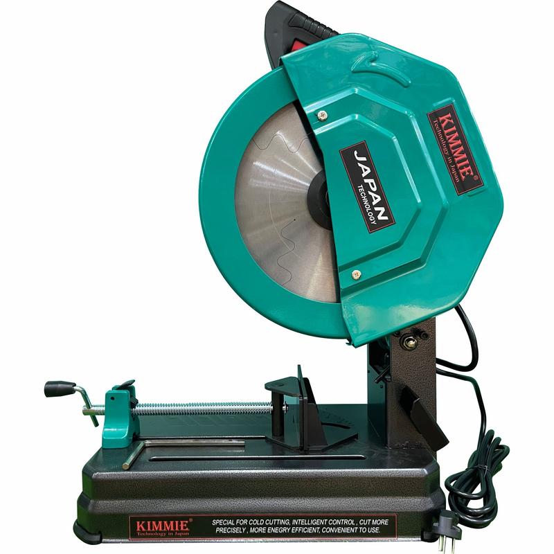 Máy cắt sắt lưỡi hợp kim 350mm Kimmie KM355HK (moter từ, vòng tua chậm) chuyên cắt sắt , nhôm , inox đặc biệt inox càng dày cắt càng thích