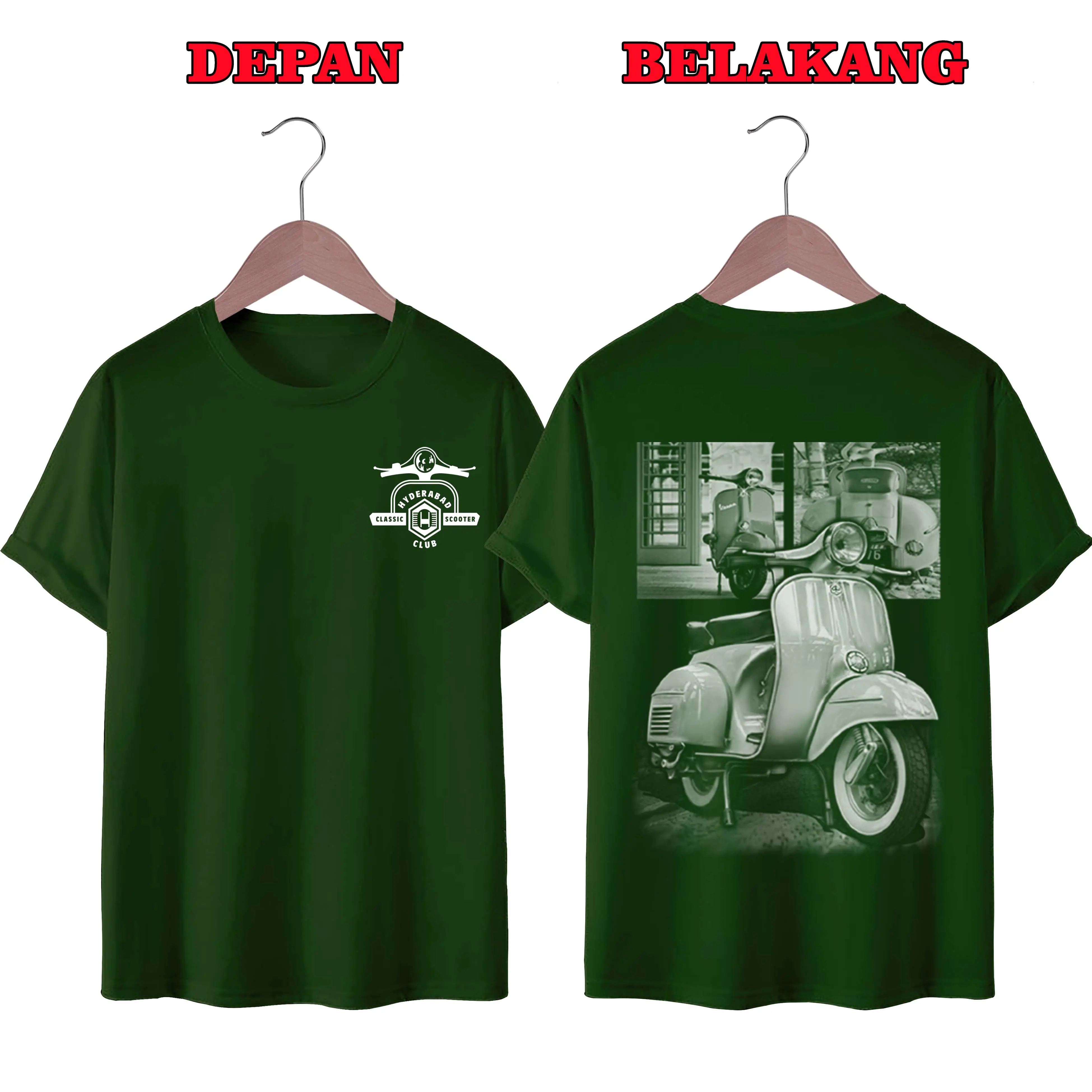 KAOS DISTRO UNISEX (PRIA DAN WANITA) TERBARU, KAOS JUMBO VESPA LAWAS Santai
