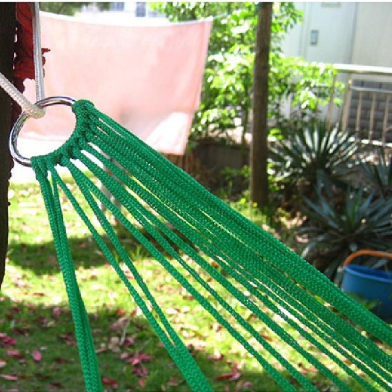 Product Introduction of Single Hammock Nylon Rope Hammock Outdoor Color Mesh Hammock Portable Camping Leisure Mesh Hammock For Camping And Outdoor Single Nylon Rope Cradle Mobile Paper Towel Cradle 15