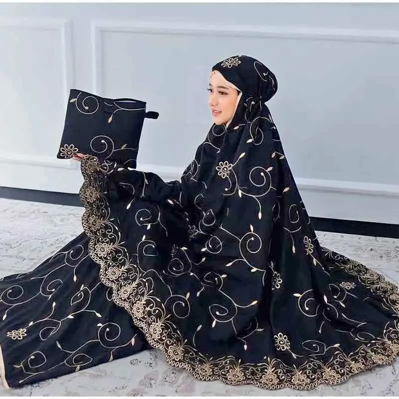 mukena dewasa gracella motif full bordir & renda Katun Bunga Cantik Mewah