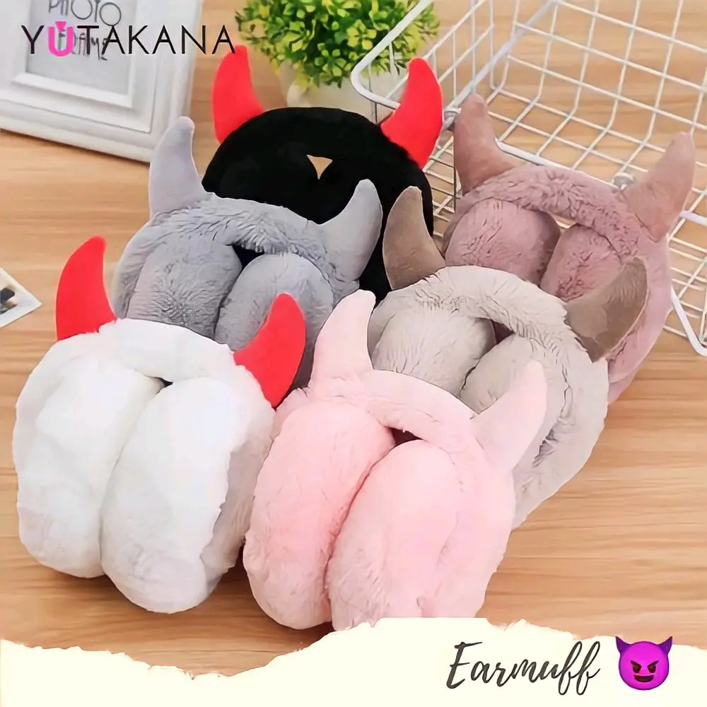 Eafmuff Model Devil / Penutup Telinga / Ear Cover Anak - Dewasa / Accessories / Bando Lucu fashion