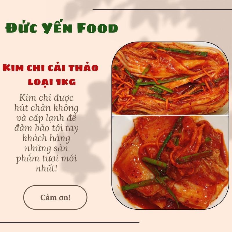 Hộp 1kg kim chi cải thảo Hàn Quốc nguyên cây có phân loại cắt khúc riêng