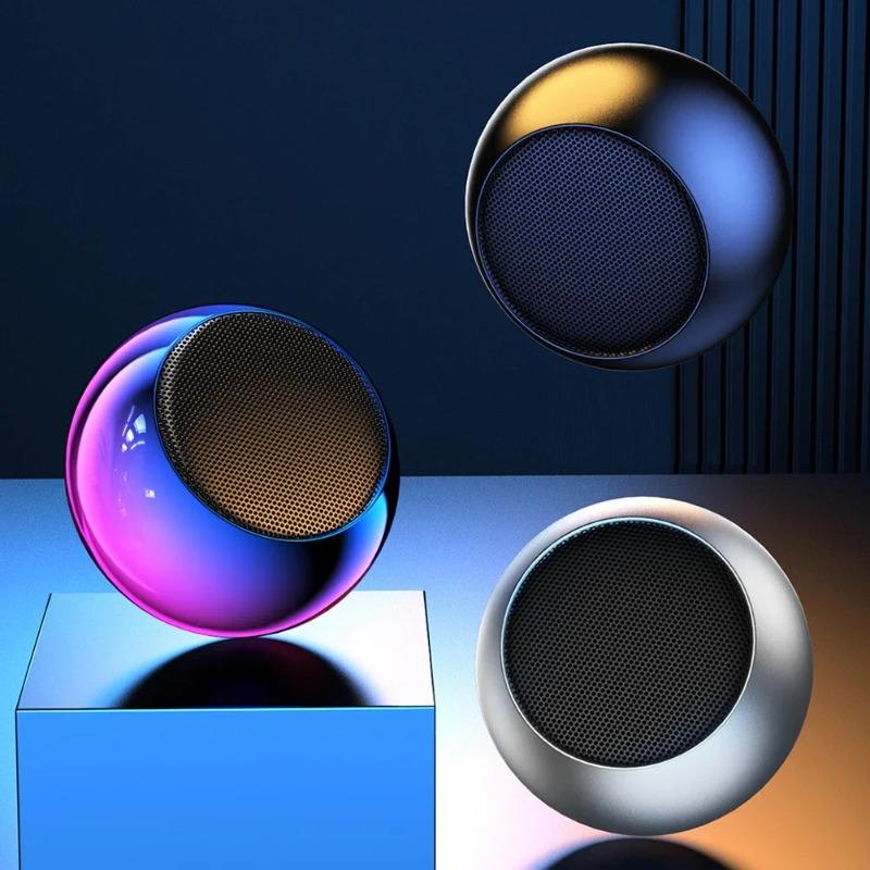 Wireless Bluetooth Speaker Portable Small Steel Metal Heavy Subwoofer ...