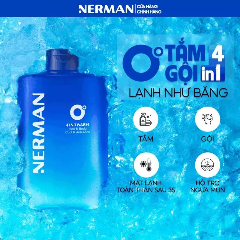 Sữa tắm gội MÁT LẠNH TOÀN THÂN hương nước hoa cao cấp NERMAN - TikTok ...