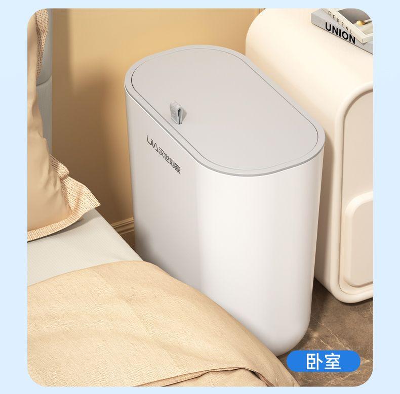 Product Introduction of Bathroom Wall-Mounted Trash Can Wall-Mounted Household Punch-Free Storage Bucket Bathroom Living Room Avoid Bending with Lid compost bin 10