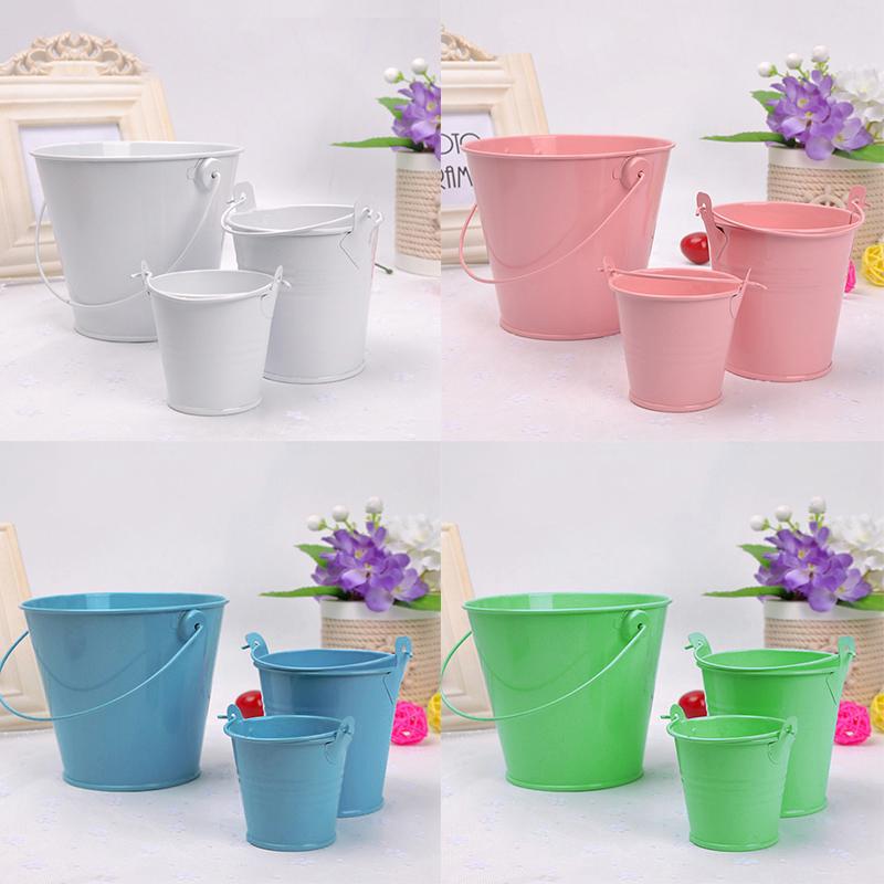 Thùng Kim Loại Mini, Đầy Màu Sắc, Xô Kẹo Chai Thùng, Thích Hợp Cho Ủng Hộ Tiệc Cưới, Đồ Trang Trí, Tự Làm, [UAA] 5