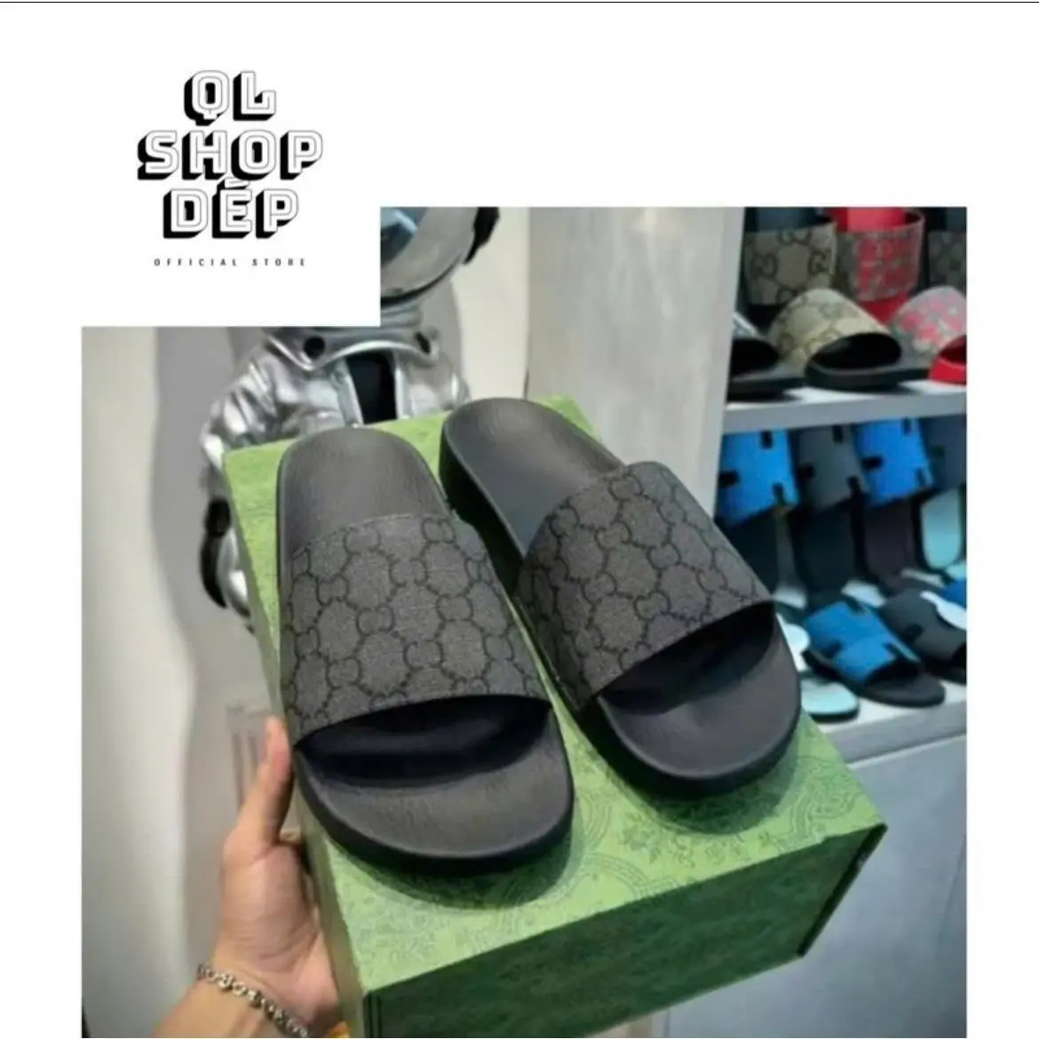 Dép gc quai vải cao cấp sang trọng đế đúc nguyên khối mẫu hot trend 2025 nam - Slipper, DéP no1 top trend đỉnh nóc kịch trần