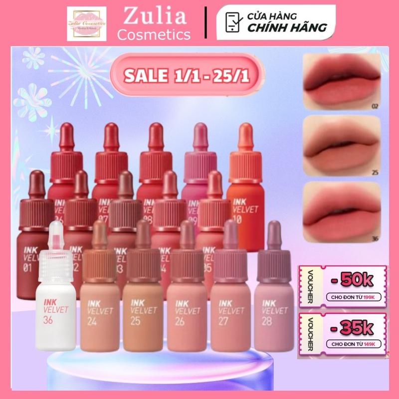 ￼[Peripera] SON KEM LỲ PERIPERA INK VELVET TINT đủ nhiều màu