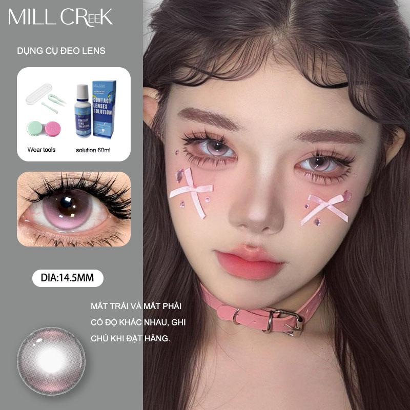 Mill Creek[Mua 2 tÃ¤ng 5] lens milk gray M¤t 0-6 ống kính màu xanh xám dÃ Mua mÃt làn rhánmiªn phi Dung dich chǎm sóc 60ml + 2 dụng cụ đeo + 14.5mm Khuyen 7