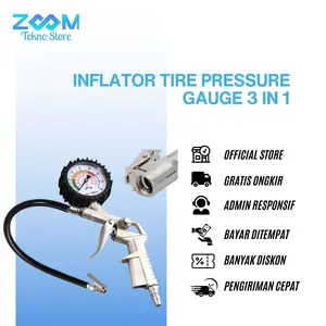 Inflator Tire Pressure Gauge 3 in 1/ Alat Ukur Angin BAN 3 Fungsi