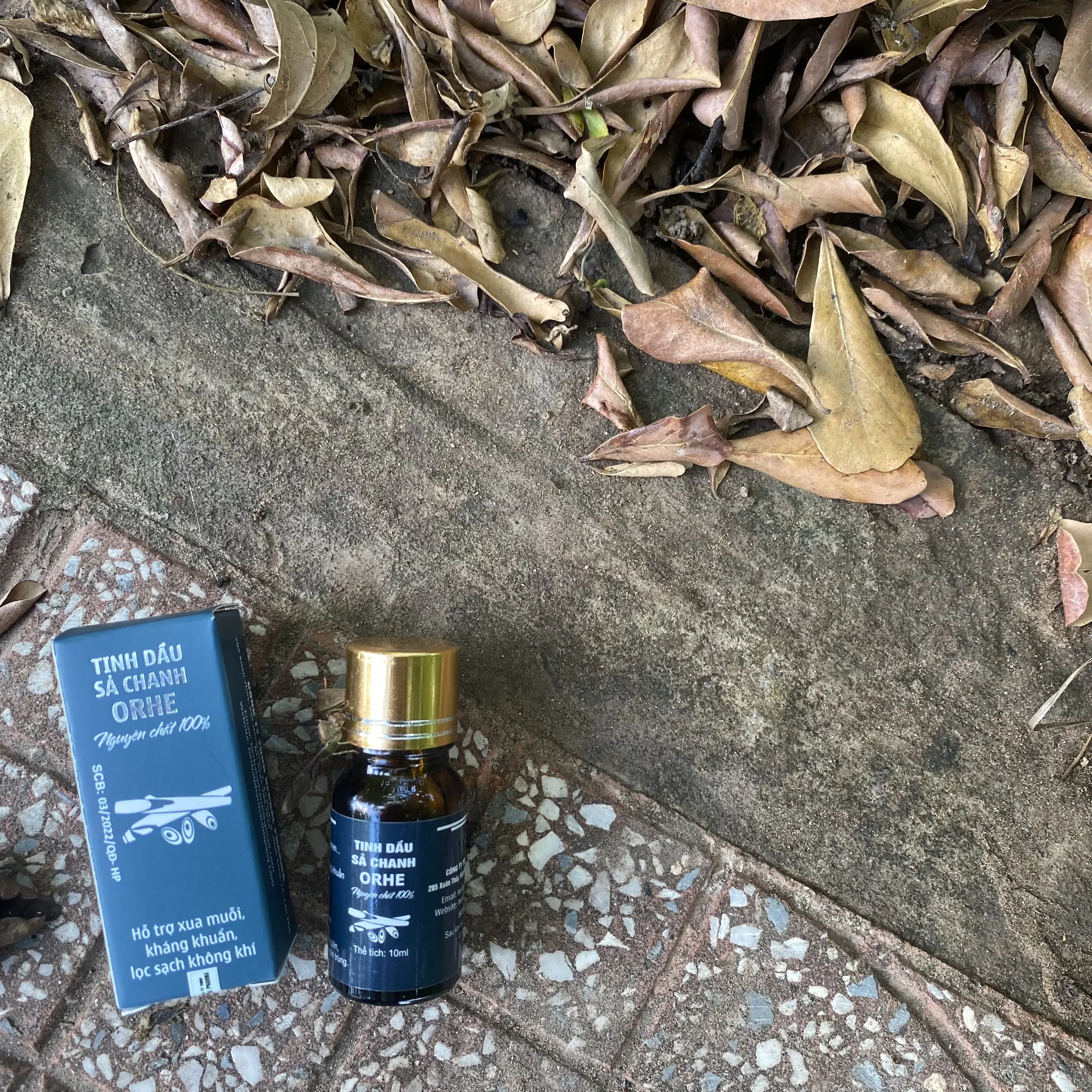 Tinh dầu Sả chanh ORHE chai 10ml xông thơm phòng khử mùi xua muỗi