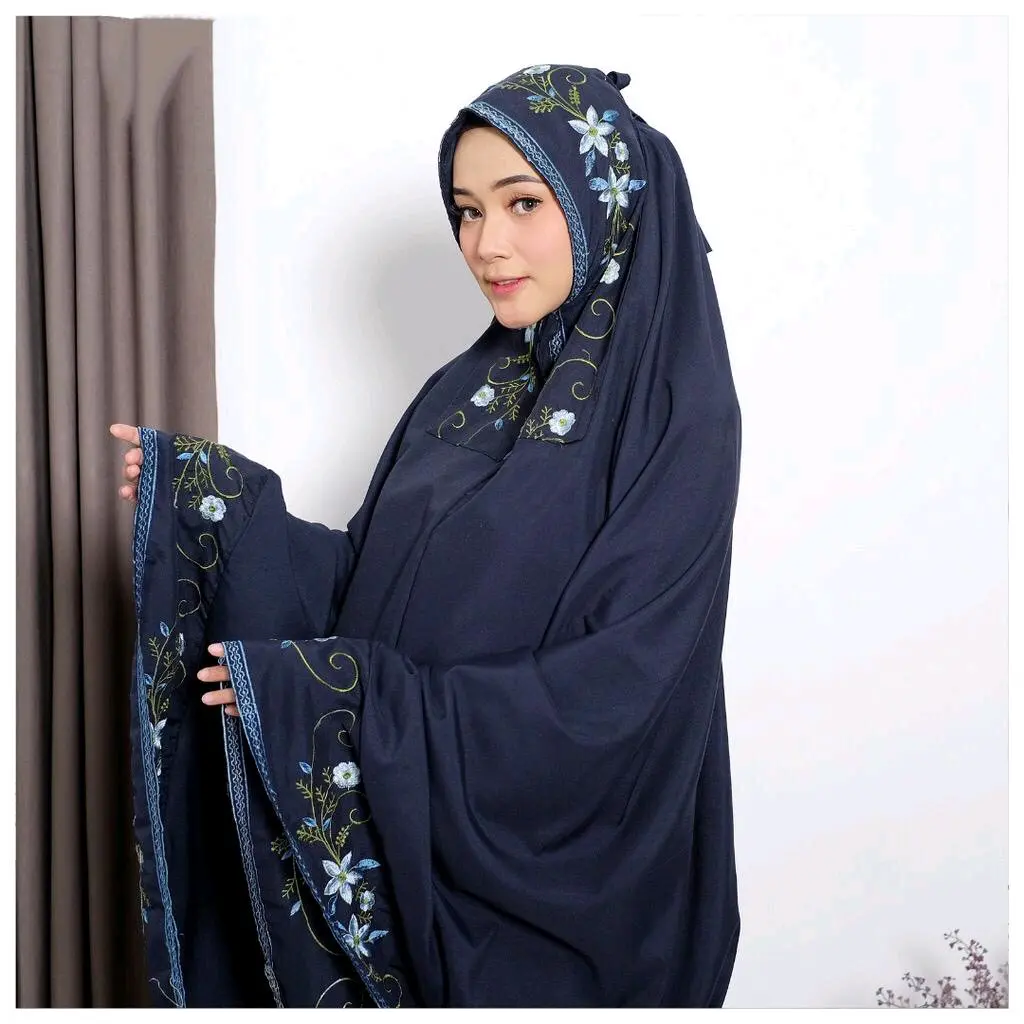 (Free Tasbih) Mukena Dewasa BORDIR MELATI KATUN MIKRO PREMIUM FREE TAS Mukenah Mewah Cantik Muslim