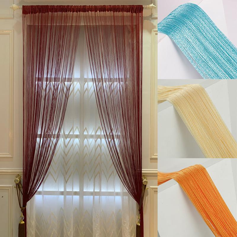 1PC Door String Curtain Tassel Window Line Curtain Hanging Valance ...