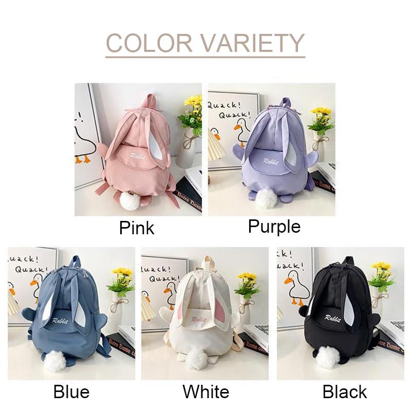 Product Introduction of New Cartoon Cute School Bag Children's Bunny Backpack Korean Version of The Children's Lightweight Backpack for Kindergarten 11