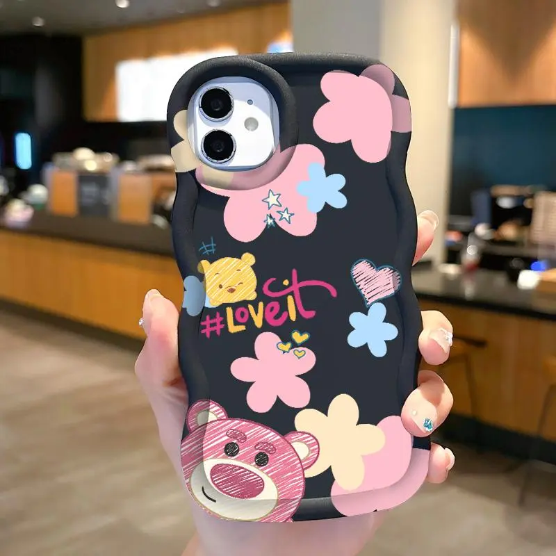 Casing Hp Tecno Pop 8 SPARK 10 PRO SPARK 20 PRO PLUS Spark 20 Spark 20C Spark Go 2024 Casing Girly Strawberry Bear Soft Bumper Casing Terbaru Ponsel Silicone 7