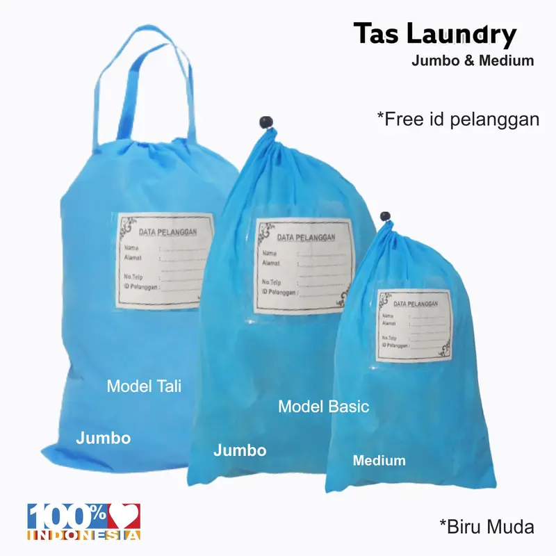 Tas Laundry Jumbo bahan Non Wooven Tebal & Tahan Lama Pakaian 4