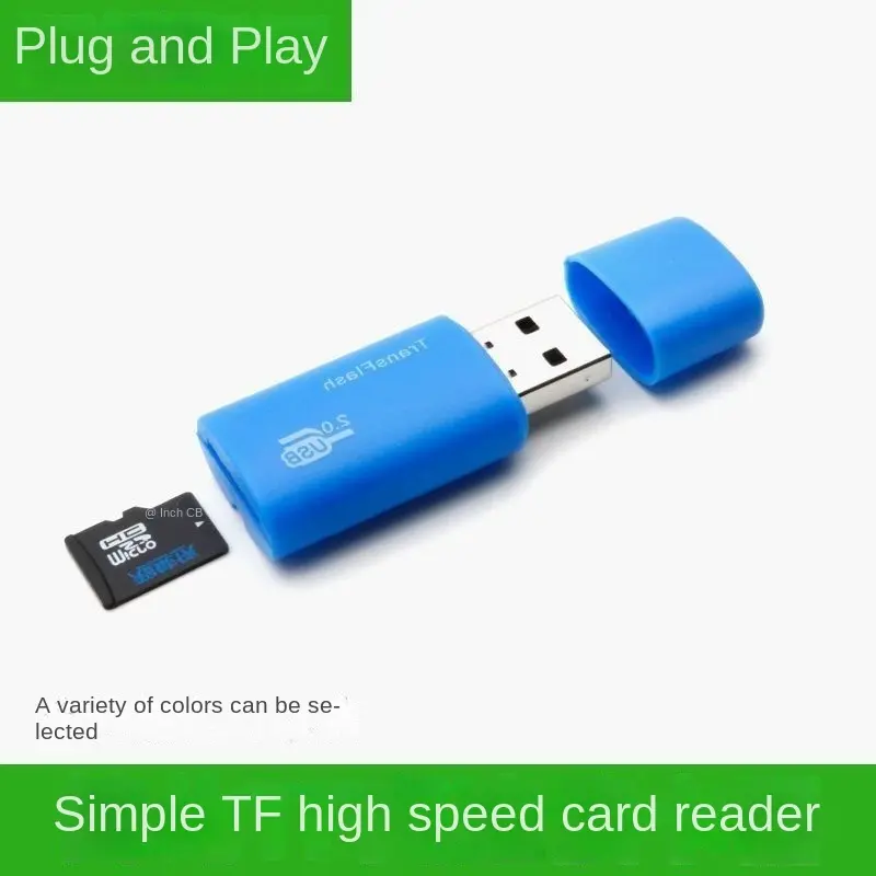 Đầu Đọc Thẻ, Kích Thước Nhỏ, Tốc Độ Cao, USB 2.0, Tương Thích Với Thẻ Micro TF, Loa Điện Thoại Di Động, Đầu Đọc Thẻ Cầm Tay Cho Xe Hơi