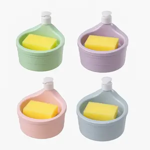 DISPENSER SABUN CUCI PIRING 2IN1 BULAT/ TEMPAT SABUN CUCI PIRING BENTUK BULAT/ TEMPAT SABUN MULTIFUNGSI