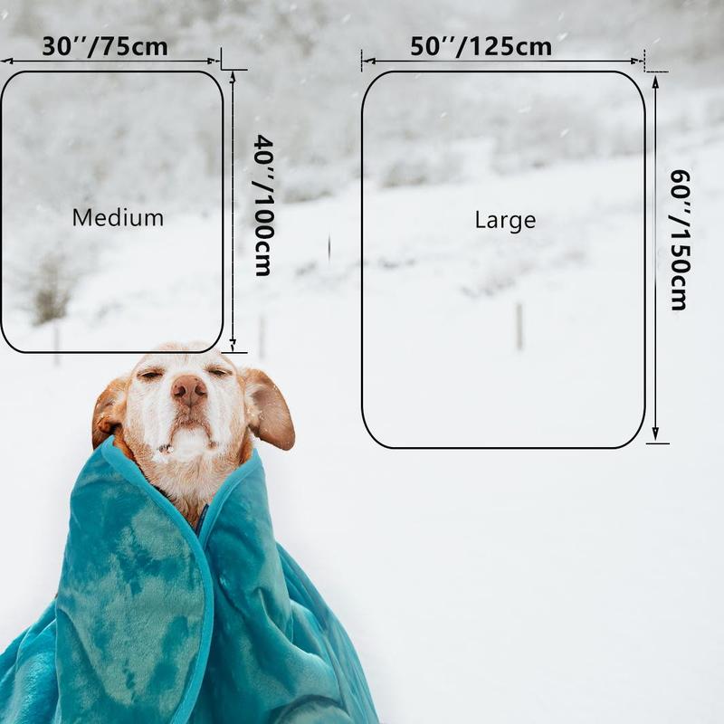 Product Introduction of Waterproof Double Layer Dog Blanket, 1 Count Reversible Soft Pet Blanket, Washable for Couch, Blanket for Small Medium Large Dogs Cats 3