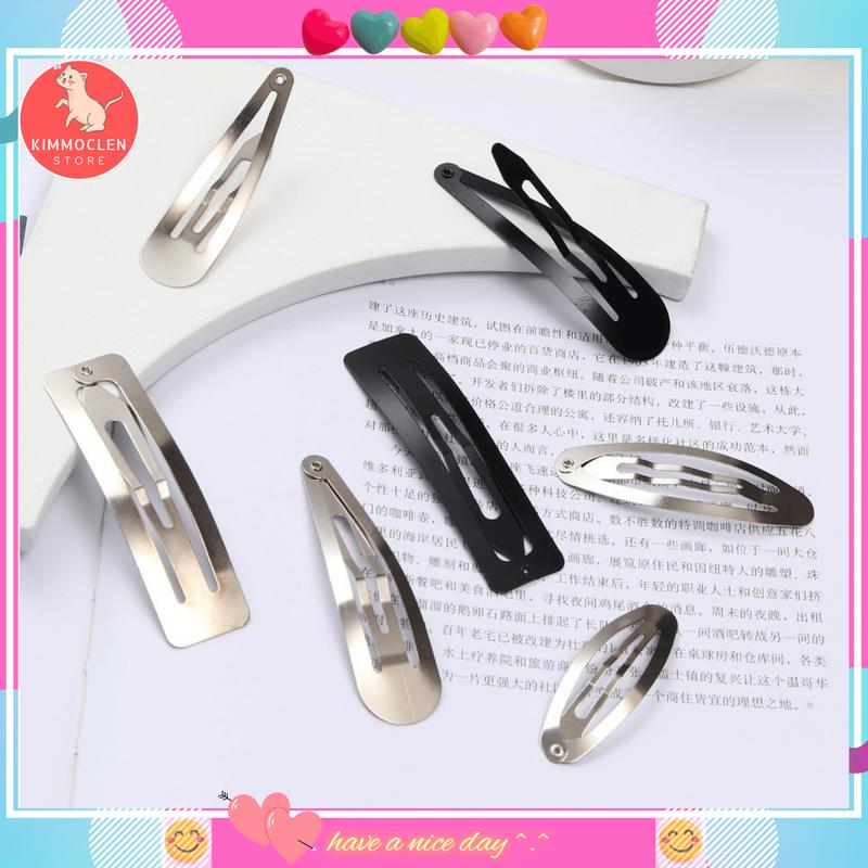 Phôi Kẹp Tóc Bạc 6cm Handmade Len - Túi 5 Cái Women Nữ