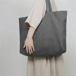 Promo - Tote bag Tas belanja polos ukuran besar pakai resleting - Putih - Sedia totebag canvas tas selempang canvas tas sekolah tas belanja tas jinjing murah diskon kekinian terbaru viral 2023