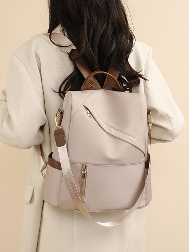 Product Introduction of Simple Casual Durable Backpack, Large Capacity Travel Backpack, School Bag, Portable Laptop Compartment Backpack for Women & Men 8