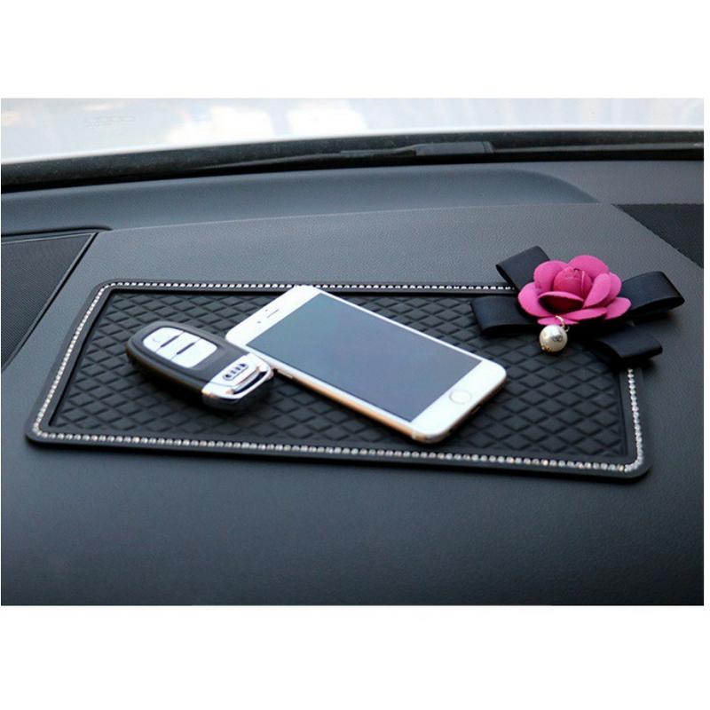 Antiselip Dashboard Mobil DAD Bunga Passion Flower Daisy Premium Import BESAR 29.5 x 15cm 1