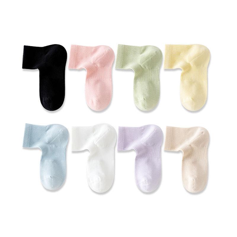 Tất Cotton Nguyên Chất, Phong Cách Tối Giản Dongdaemun Hàn Quốc, Tất Giữa Bắp Chân Nữ, Màu Trơn Liền Mạch, Chống Mùi, Thấm Hút Mồ Hôi, Tất Thể Thao Dễ Phối Đồ Women 4