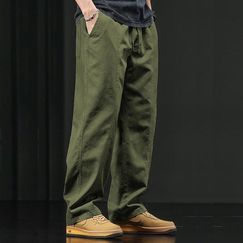 Quần Dài Kaki Nam Form Suông Dáng RỘng, Cạp Chun Thoải Mái Vận ĐỘng, Siêu Hot - QKK18 3