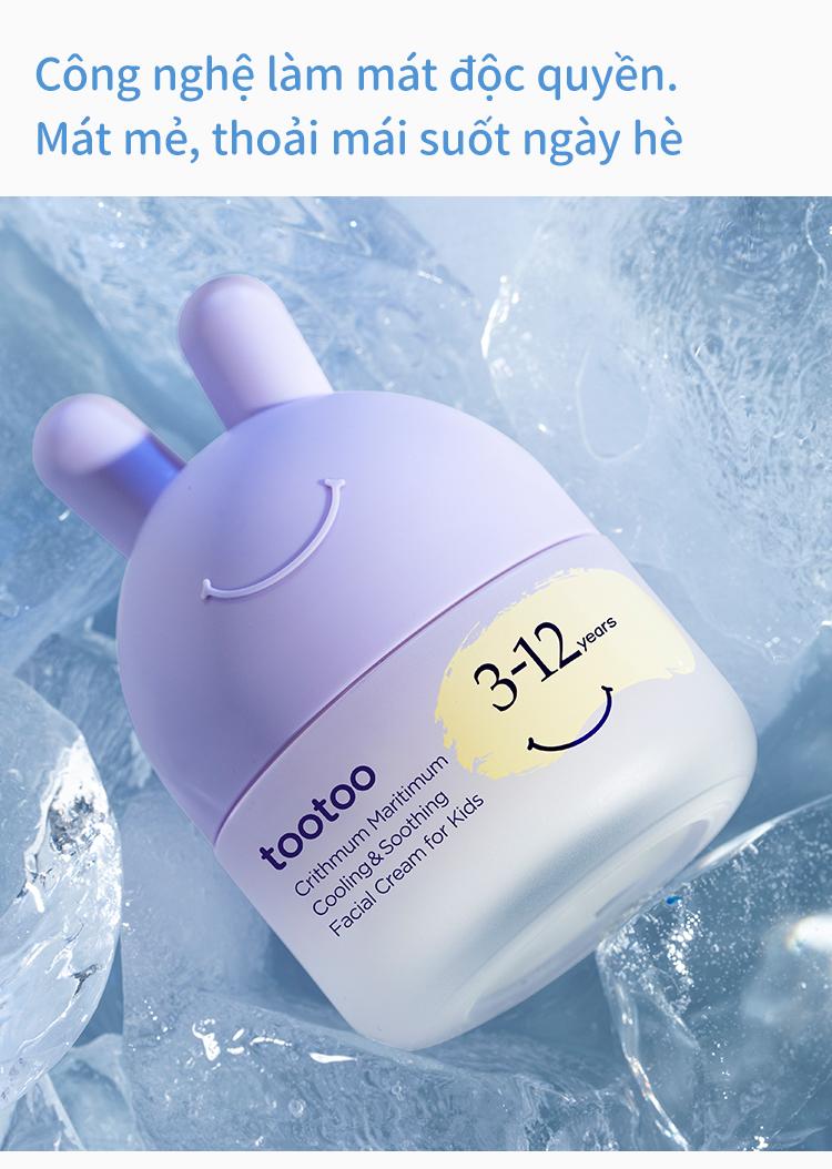 Product Introduction of tootoo Kem Dưỡng Ẩm Mặt Cho Trẻ Em Phân Theo Độ Tuổi 0-3-12 Tuổi Cấp Tốc Làm Mát Dịu Da Chống Hăm Không Dính Rít Thẩm Thấu Nhanh Kiểm Nghiệm An Toàn Cho Da Nhạy Cảm Không Cồn Không Paraben 4